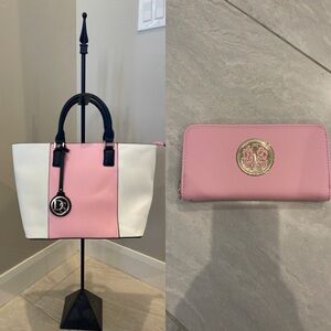 Dasein large tote bag with matching wallet